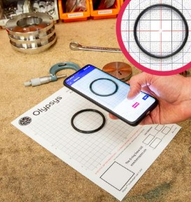 Olypsys Pro-Grid with smartphone O-Ring measurement